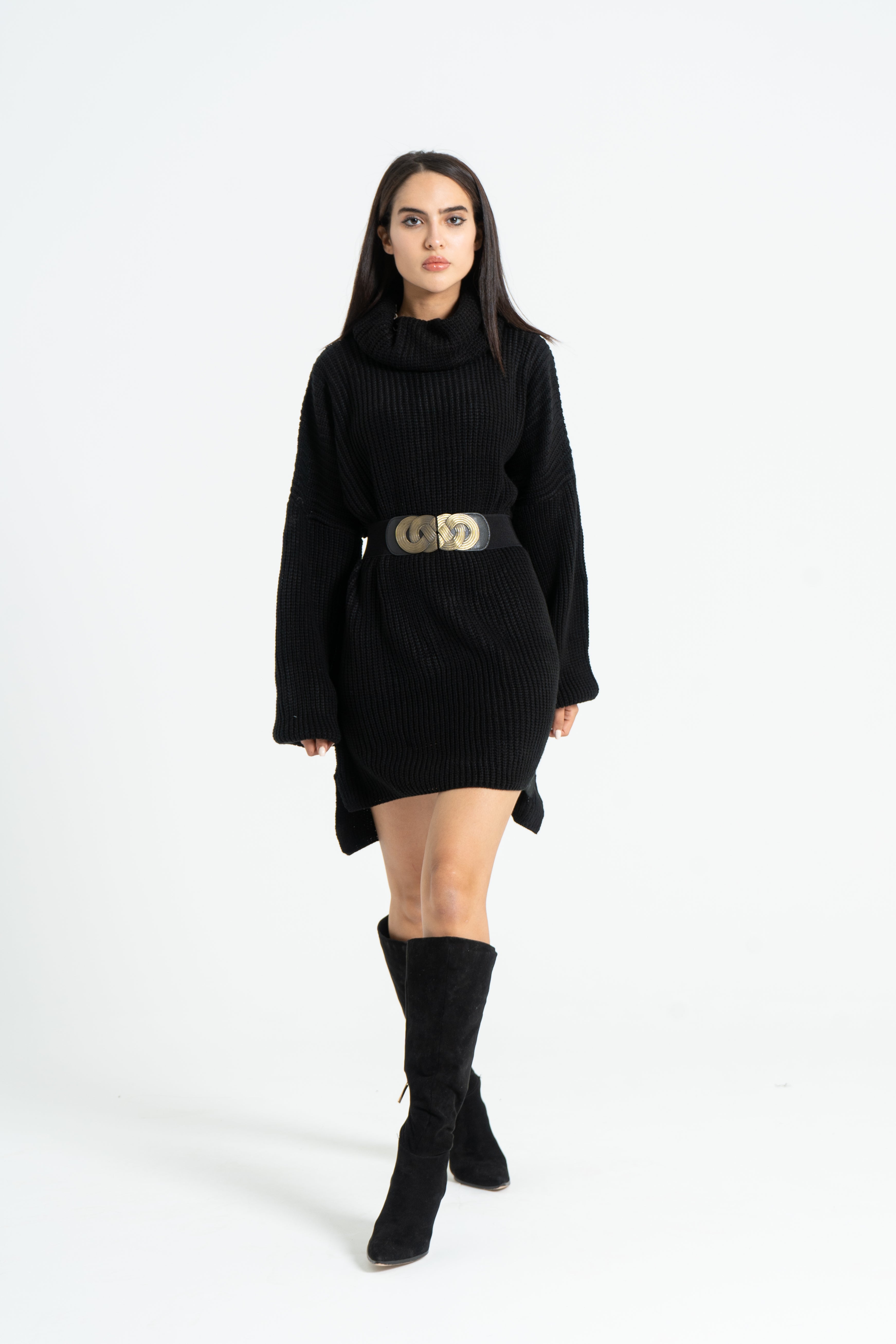 Knitted oversized dress