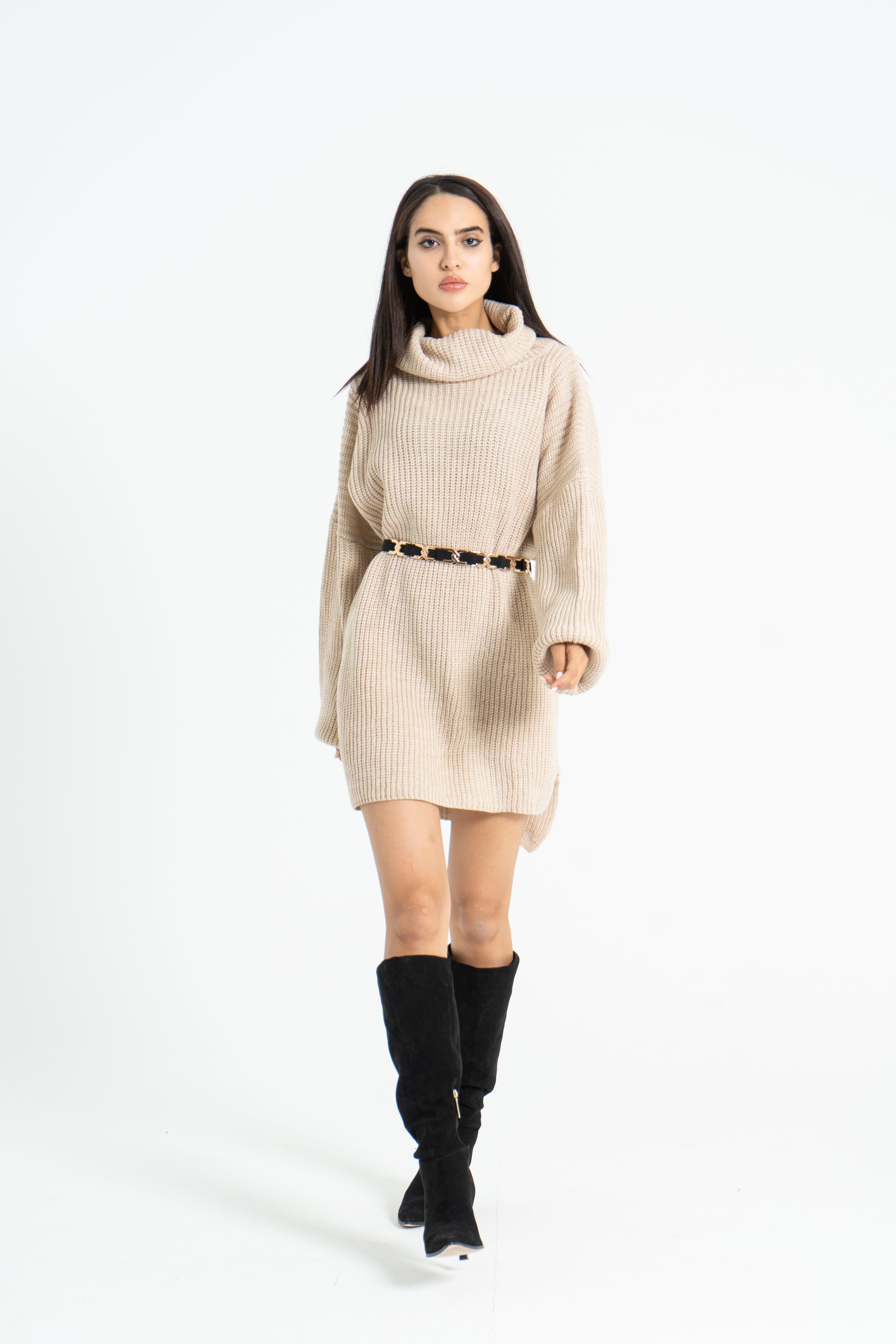 Knitted oversized dress
