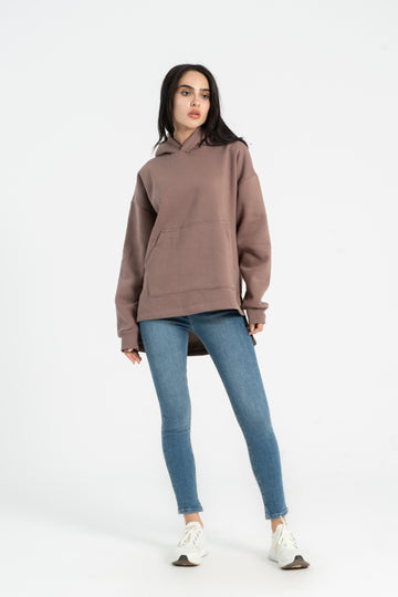 Oversized Hoodie - Cafe