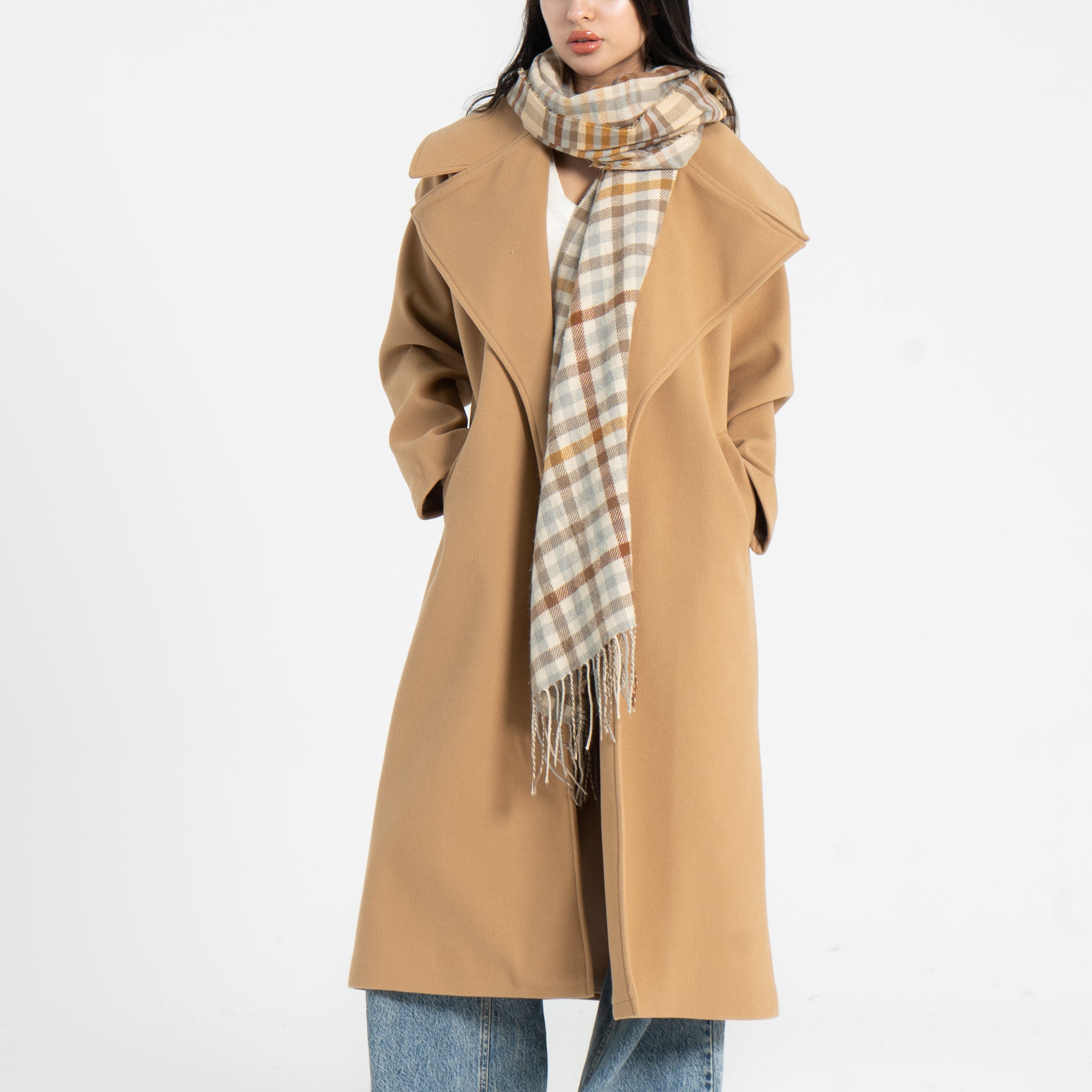 New Style Camel Oversized Coat