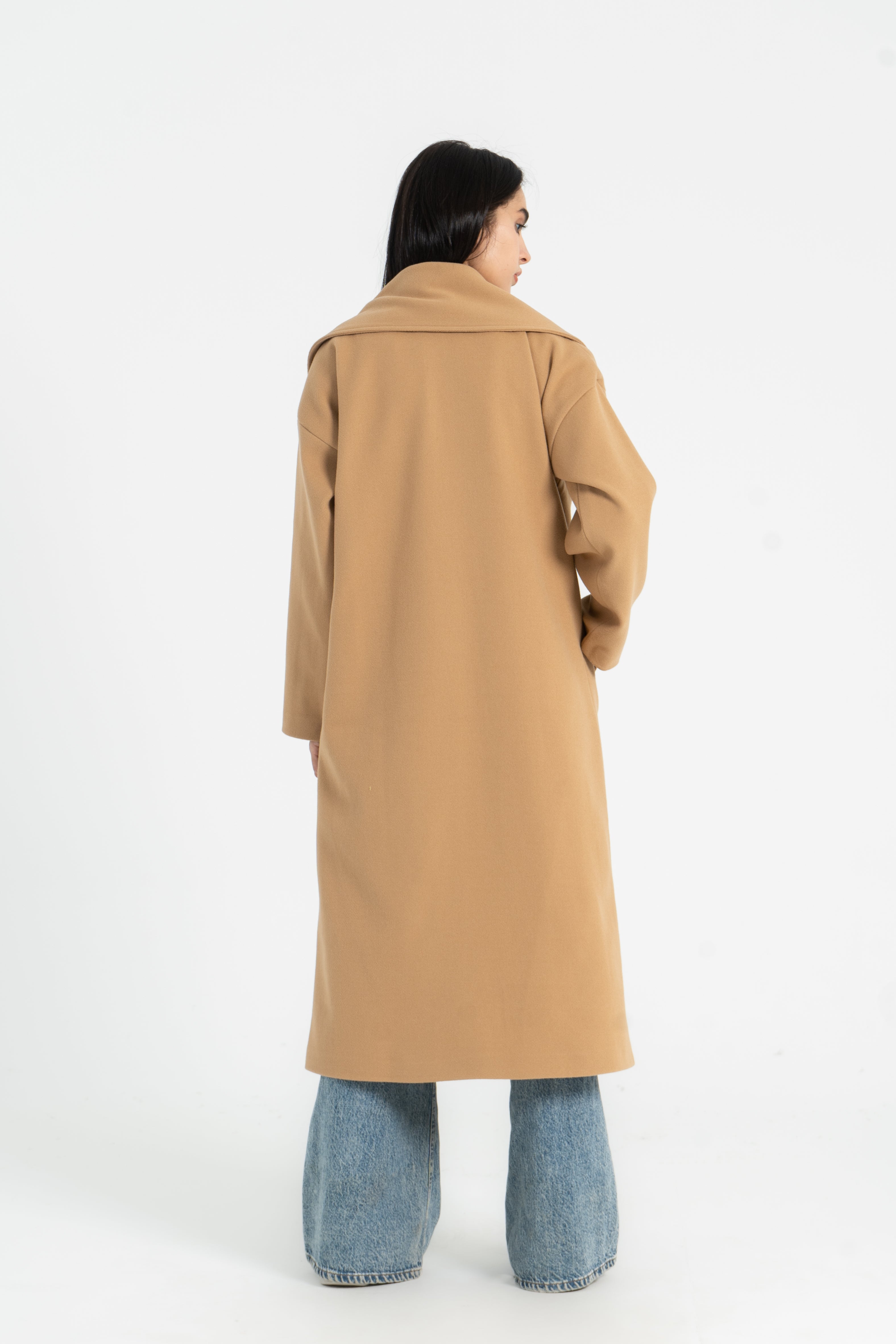 New Style Camel Oversized Coat